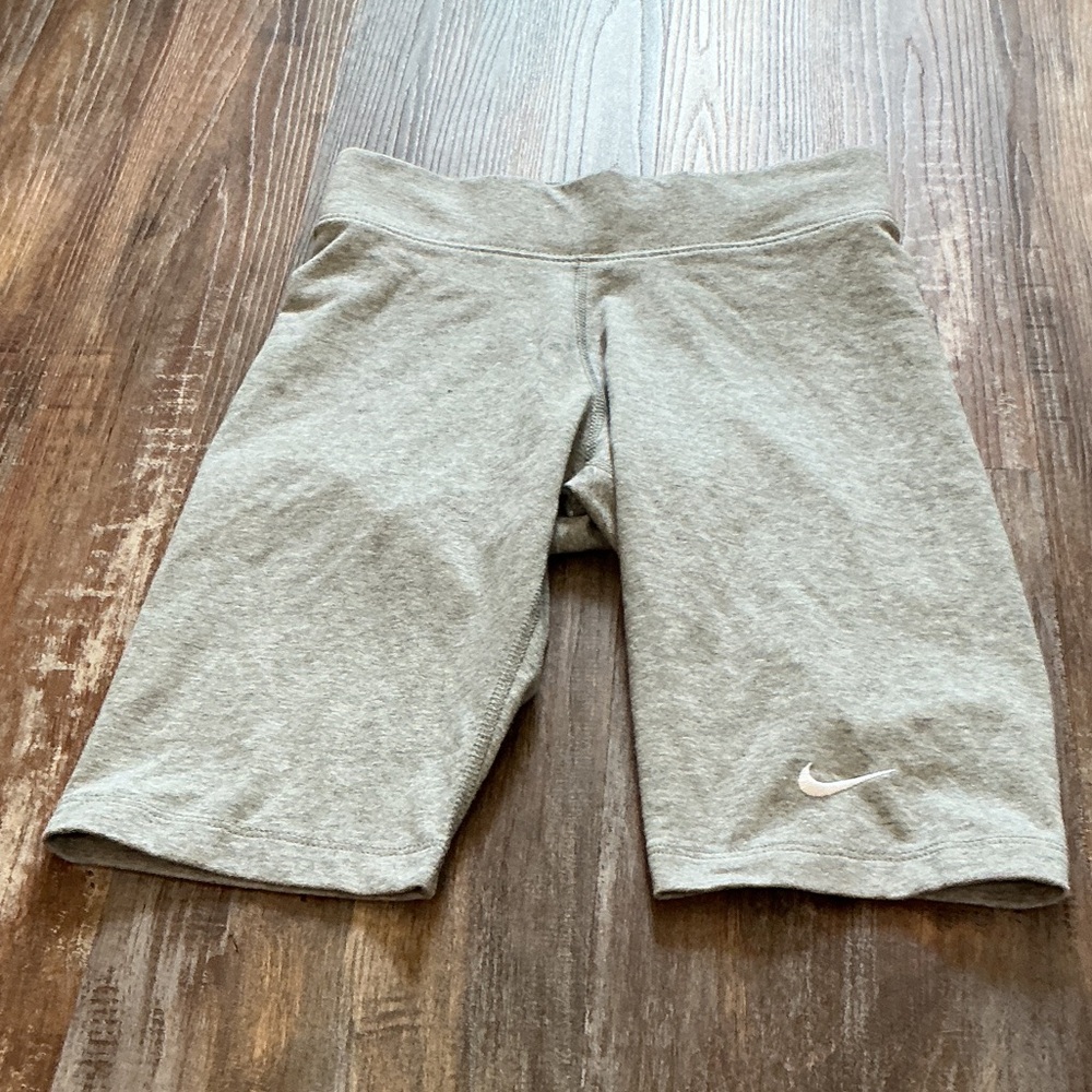 Nike Women's Heather Gray Bike Shorts